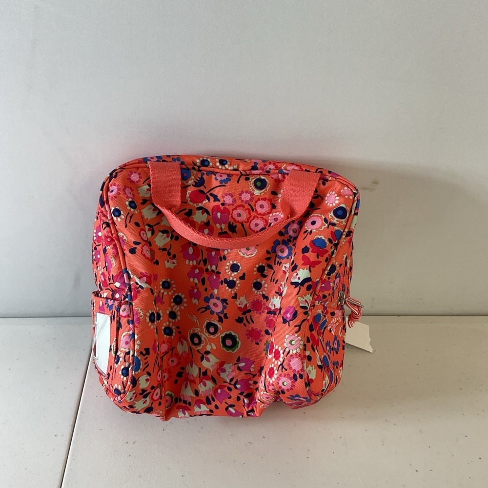 New VERA BRADLEY Lighten Up Lunch Cooler Bag Coral Meadow w/ Handles - Picture 2 of 7